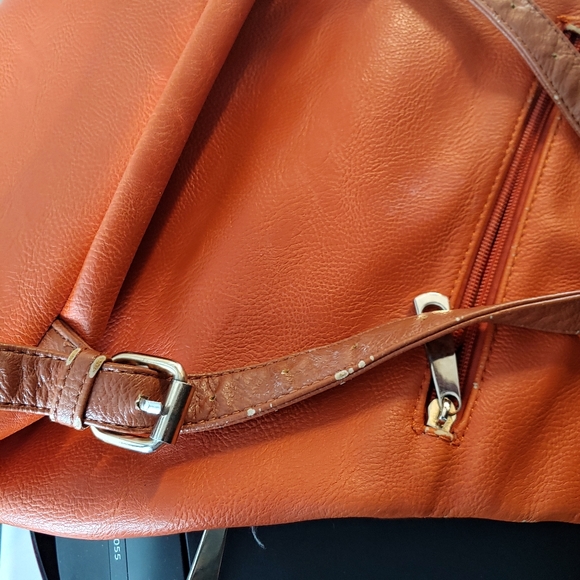 COPY - Pretty Woman’s Leather bucket bag orange - Picture 6 of 11